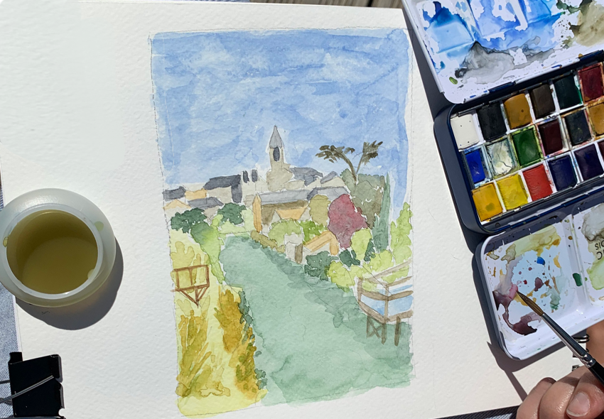 Les stages en balade et d'urban sketching, sur Nantes et ses environs, organisés par l'Atelier des Nouveaux Arts. Du dessin, de la peinture, de la technique, l'élaboration de carnets de voyages et l'entraînement au dessin d'observation. Pour tous âges et tous niveaux.