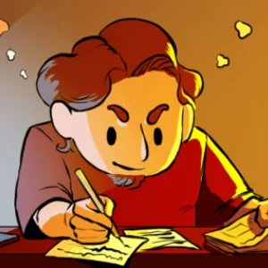 Marie LAFIEVRE, fondatrice de l'Atelier, concept artist, illustratrice, responsable du suivi professionnel et de la Bottega, streameuse, animatrice 2D/3D